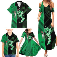 Personalized Italy Lombardy Family Matching Summer Maxi Dress and Hawaiian Shirt Isometric Style - Wonder Print Shop