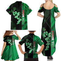 Personalized Italy Lombardy Family Matching Summer Maxi Dress and Hawaiian Shirt Isometric Style - Wonder Print Shop