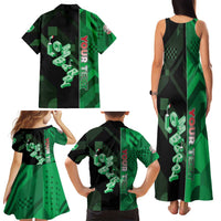 Personalized Italy Lombardy Family Matching Tank Maxi Dress and Hawaiian Shirt Isometric Style - Wonder Print Shop