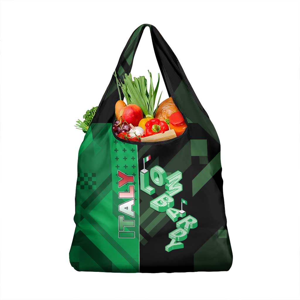 Italy Lombardy Grocery Bag Isometric Style - Wonder Print Shop