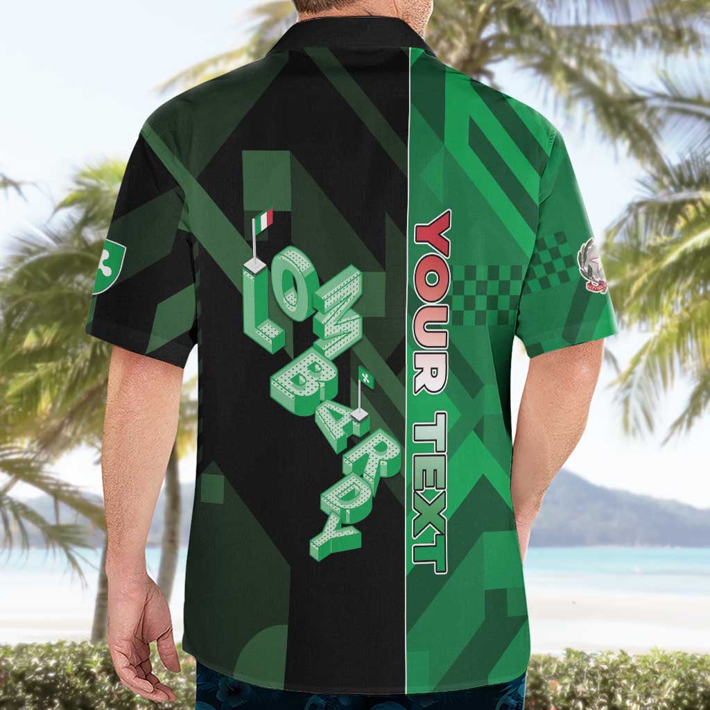 Personalized Italy Lombardy Hawaiian Shirt Isometric Style - Wonder Print Shop