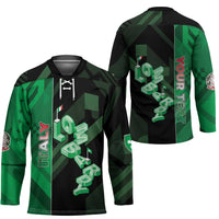 Personalized Italy Lombardy Hockey Jersey Isometric Style - Wonder Print Shop