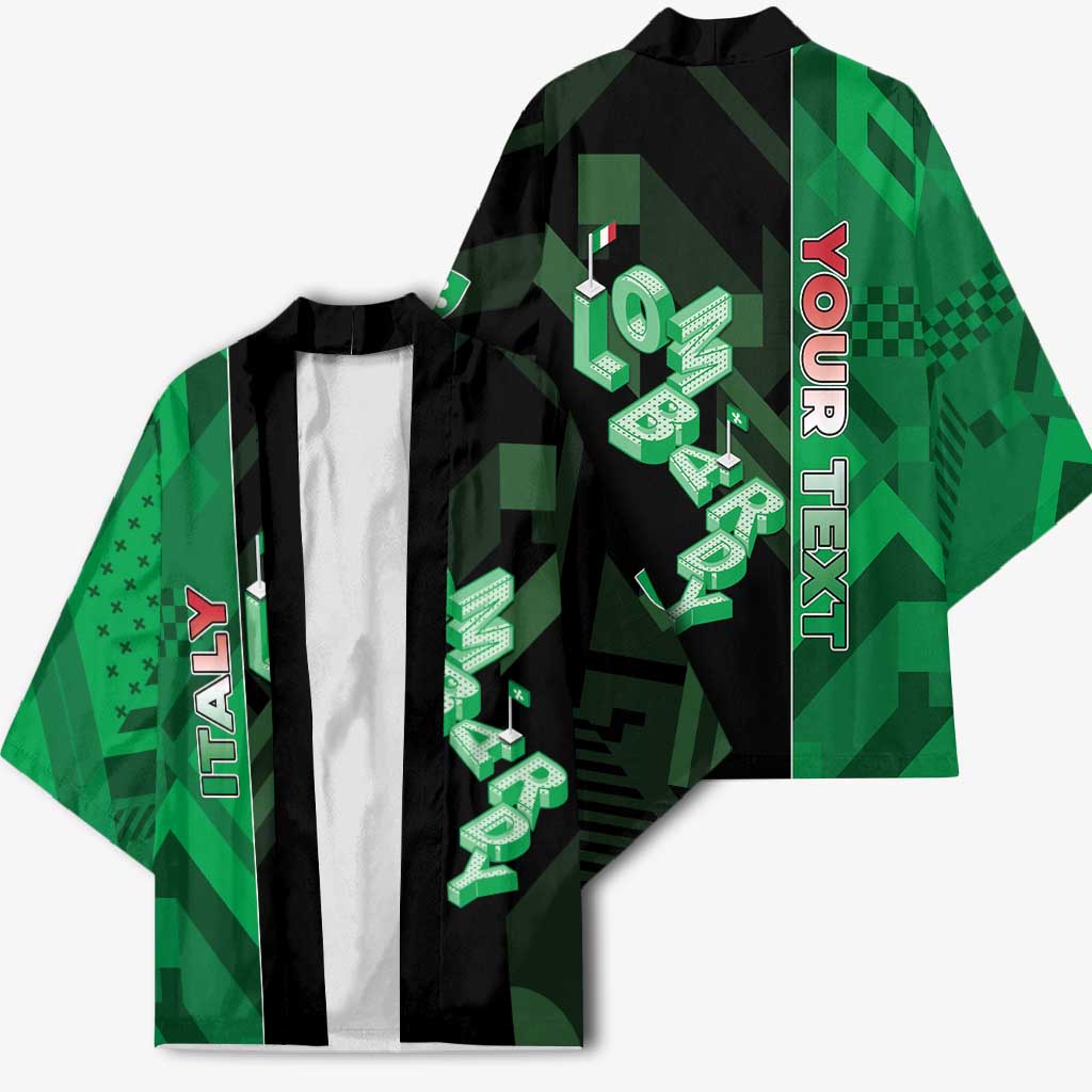 Personalized Italy Lombardy Kimono Isometric Style - Wonder Print Shop