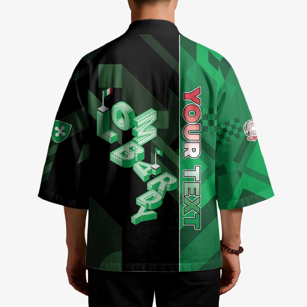 Personalized Italy Lombardy Kimono Isometric Style - Wonder Print Shop