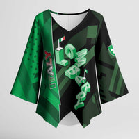 Personalized Italy Lombardy Kimono Sleeve Blouse Isometric Style - Wonder Print Shop