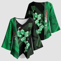 Personalized Italy Lombardy Kimono Sleeve Blouse Isometric Style - Wonder Print Shop