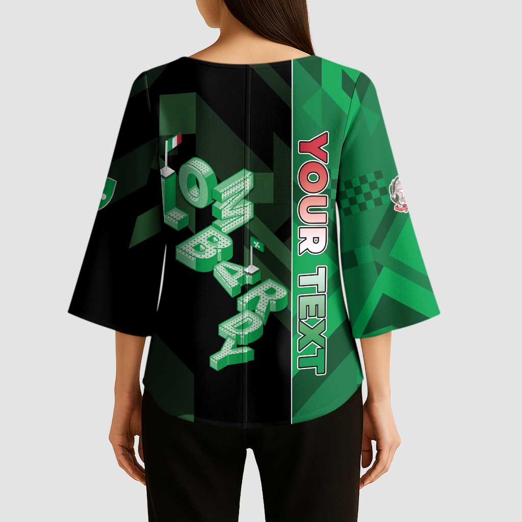 Personalized Italy Lombardy Kimono Sleeve Blouse Isometric Style - Wonder Print Shop