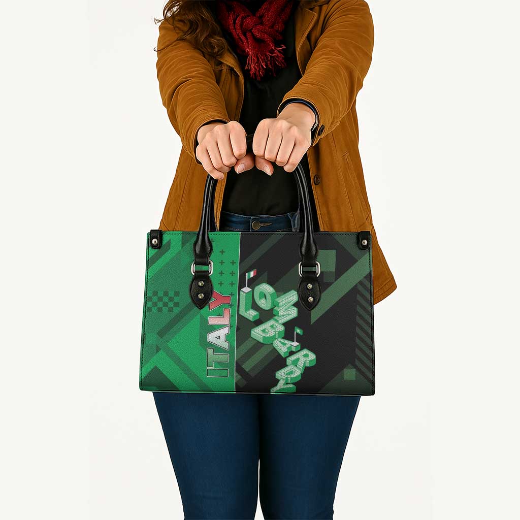 Italy Lombardy Leather Bag Isometric Style - Wonder Print Shop