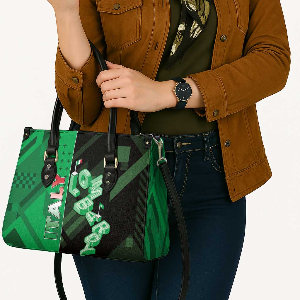 Italy Lombardy Leather Bag Isometric Style - Wonder Print Shop