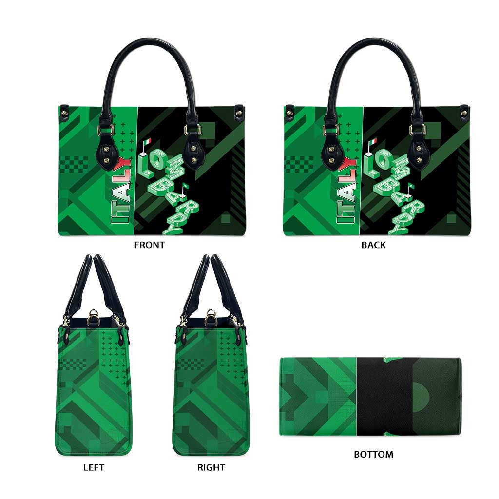 Italy Lombardy Leather Bag Isometric Style - Wonder Print Shop