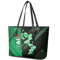 Italy Lombardy Leather Tote Bag Isometric Style - Wonder Print Shop