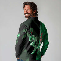 Personalized Italy Lombardy Long Sleeve Polo Shirt Isometric Style - Wonder Print Shop