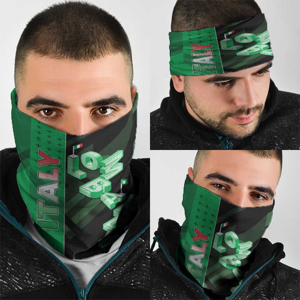 Italy Lombardy Neck Gaiter Isometric Style - Wonder Print Shop