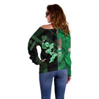 Personalized Italy Lombardy Off Shoulder Sweater Isometric Style - Wonder Print Shop