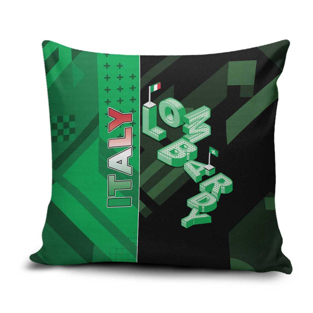 Italy Lombardy Pillow Cover Isometric Style - Wonder Print Shop