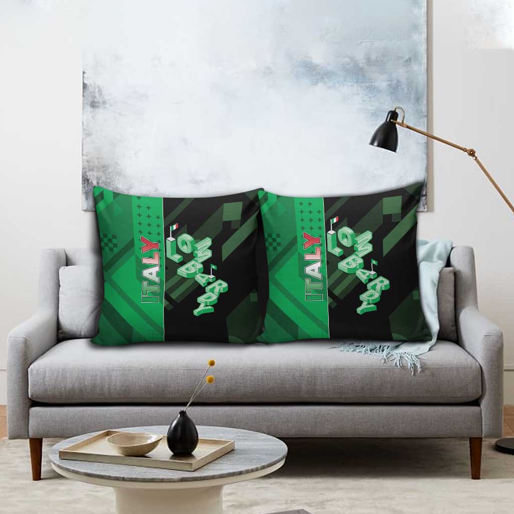 Italy Lombardy Pillow Cover Isometric Style - Wonder Print Shop