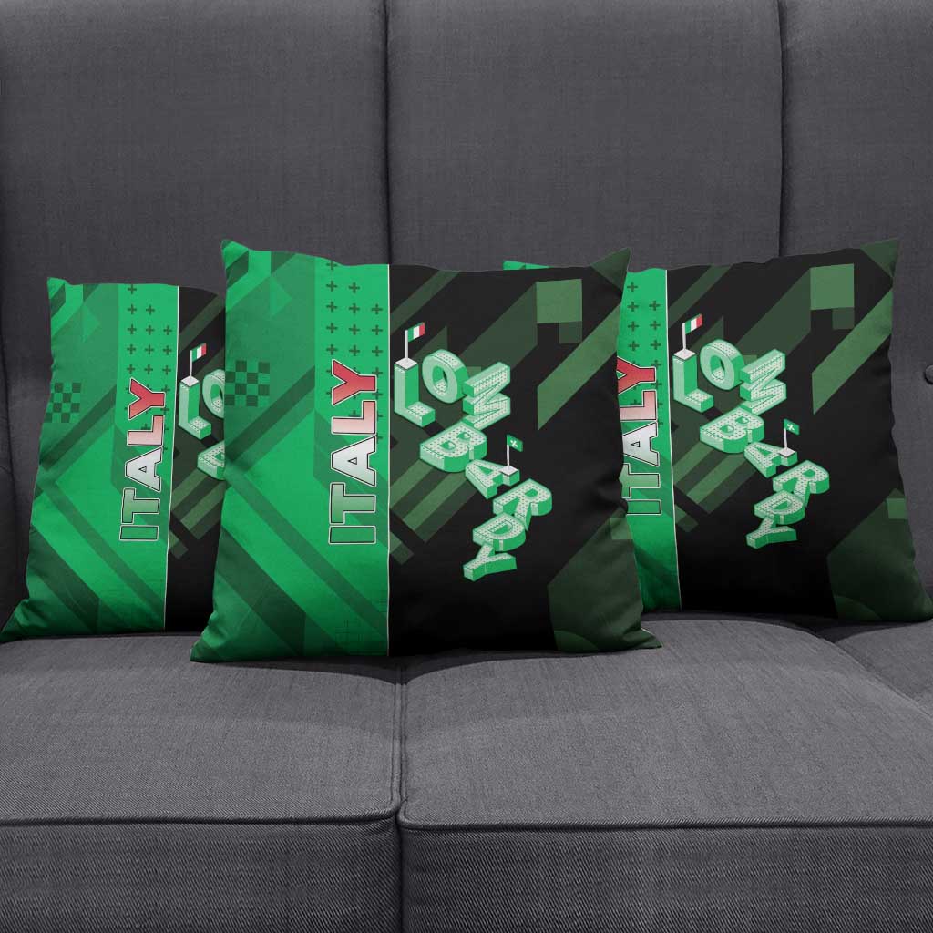 Italy Lombardy Pillow Cover Isometric Style - Wonder Print Shop