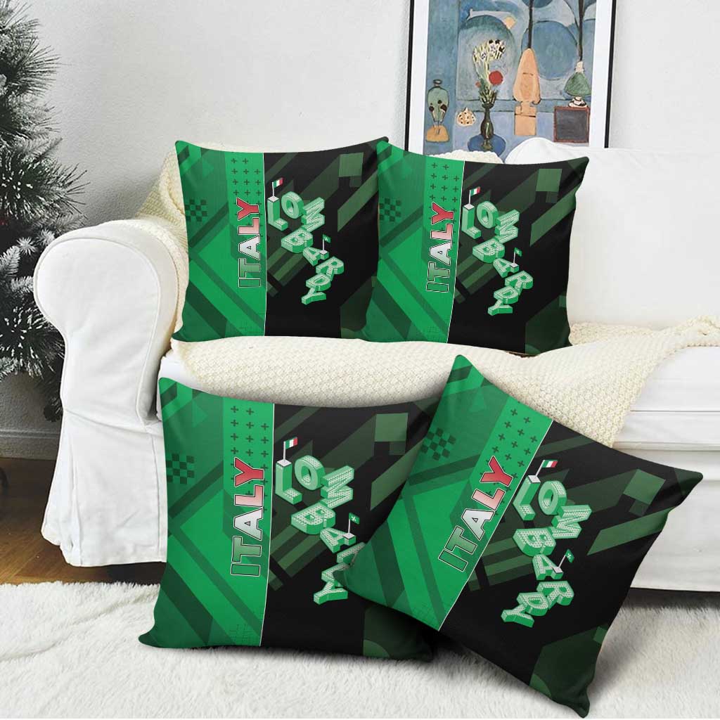 Italy Lombardy Pillow Cover Isometric Style - Wonder Print Shop