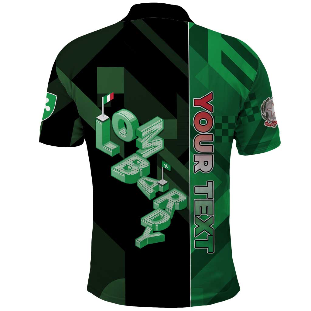 Personalized Italy Lombardy Polo Shirt Isometric Style - Wonder Print Shop