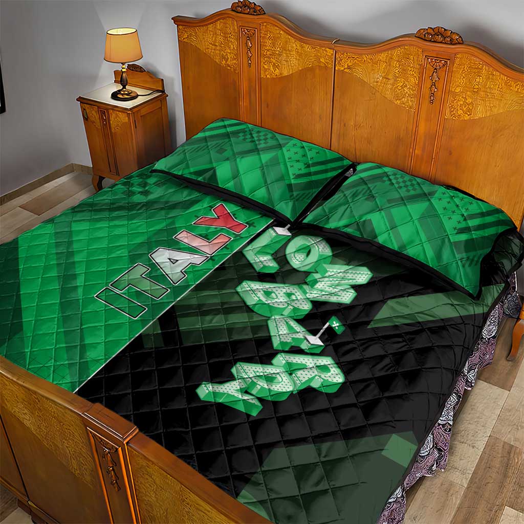 Italy Lombardy Quilt Bed Set Isometric Style - Wonder Print Shop