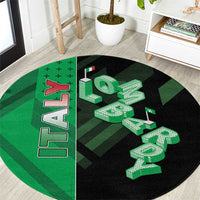 Italy Lombardy Round Carpet Isometric Style - Wonder Print Shop