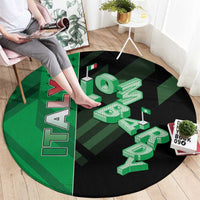 Italy Lombardy Round Carpet Isometric Style - Wonder Print Shop