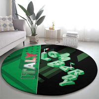 Italy Lombardy Round Carpet Isometric Style - Wonder Print Shop