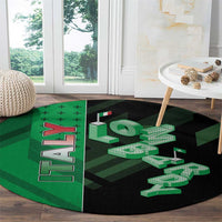 Italy Lombardy Round Carpet Isometric Style - Wonder Print Shop
