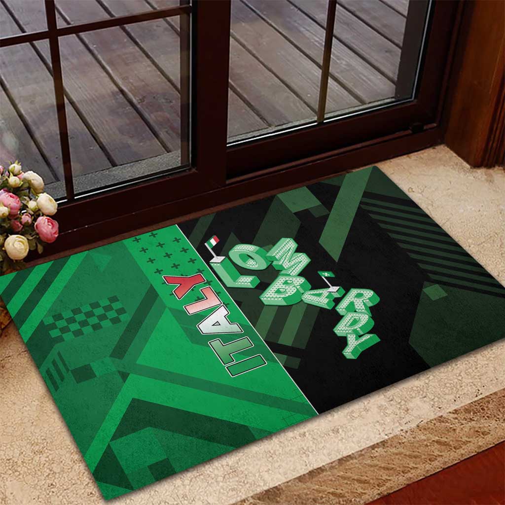 Italy Lombardy Rubber Doormat Isometric Style - Wonder Print Shop