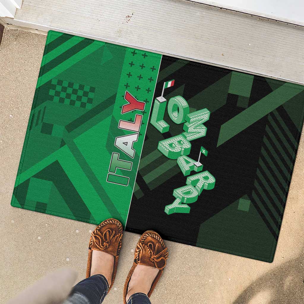 Italy Lombardy Rubber Doormat Isometric Style - Wonder Print Shop