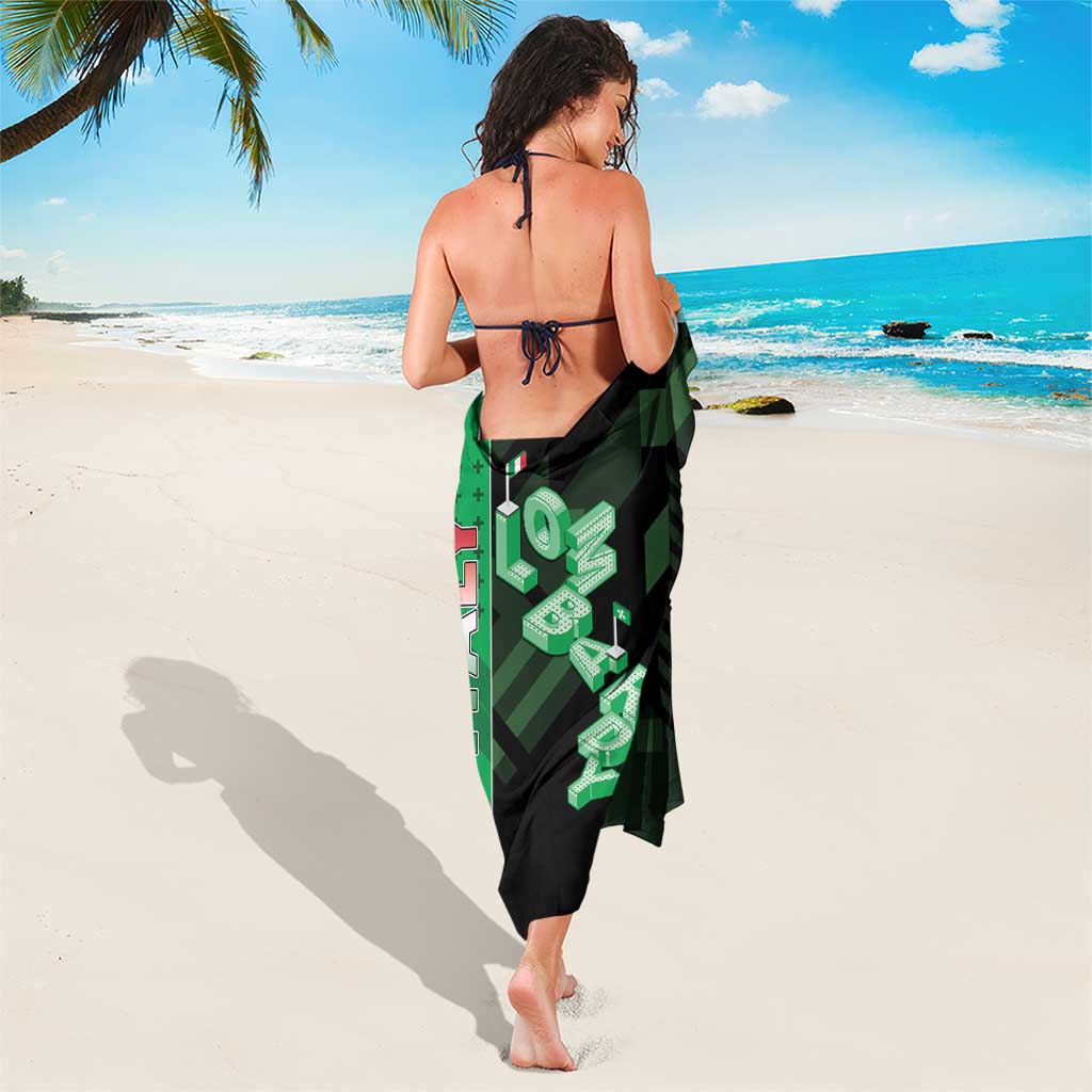 Italy Lombardy Sarong Isometric Style - Wonder Print Shop