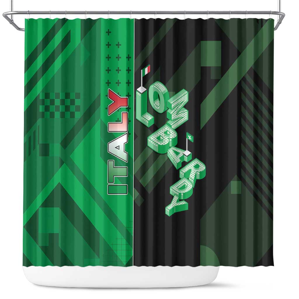 Italy Lombardy Shower Curtain Isometric Style - Wonder Print Shop