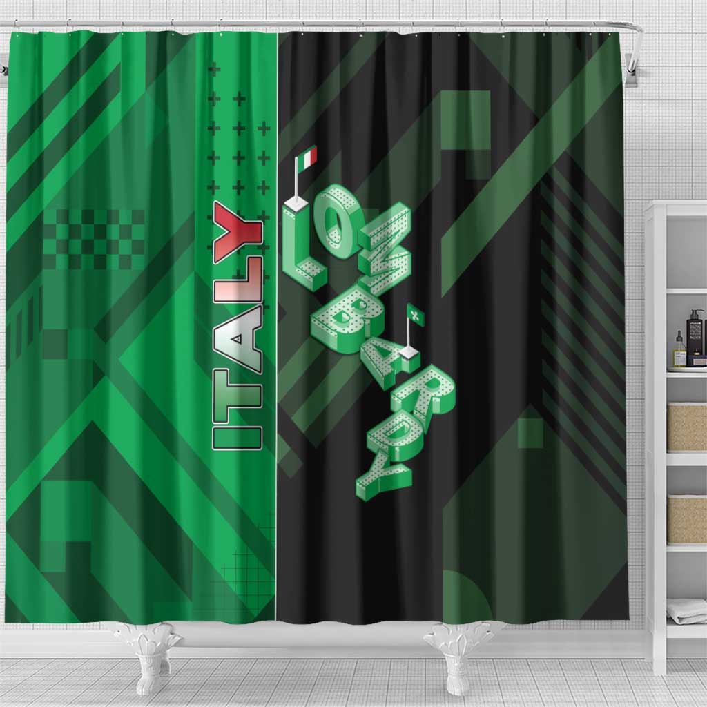 Italy Lombardy Shower Curtain Isometric Style - Wonder Print Shop