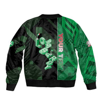 Personalized Italy Lombardy Sleeve Zip Bomber Jacket Isometric Style - Wonder Print Shop