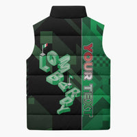Personalized Italy Lombardy Sleeveless Puffer Jacket Isometric Style - Wonder Print Shop