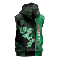 Personalized Italy Lombardy Sleeveless Zip Hoodie Isometric Style - Wonder Print Shop