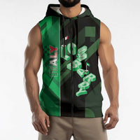 Personalized Italy Lombardy Sleeveless Zip Hoodie Isometric Style - Wonder Print Shop
