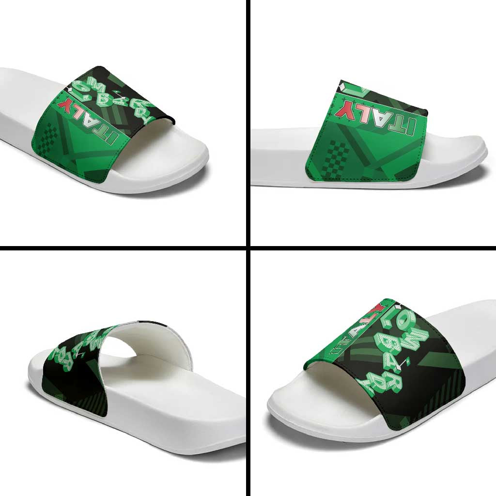 Italy Lombardy Slide Sandals Isometric Style - Wonder Print Shop