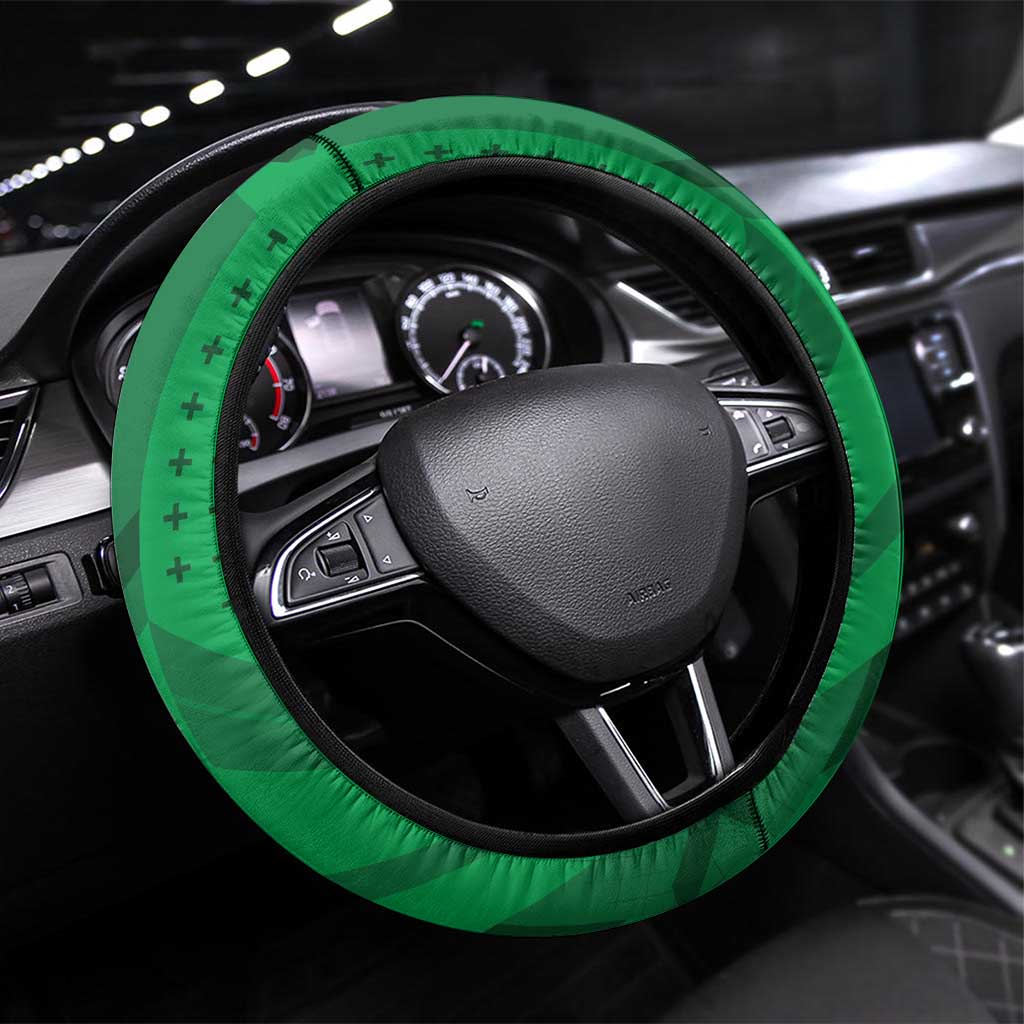 Italy Lombardy Steering Wheel Cover Isometric Style - Wonder Print Shop