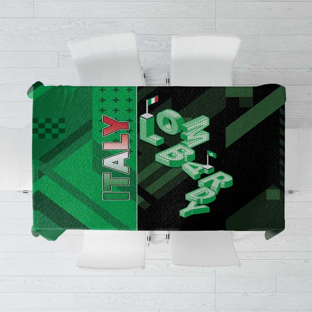 Italy Lombardy Tablecloth Isometric Style - Wonder Print Shop