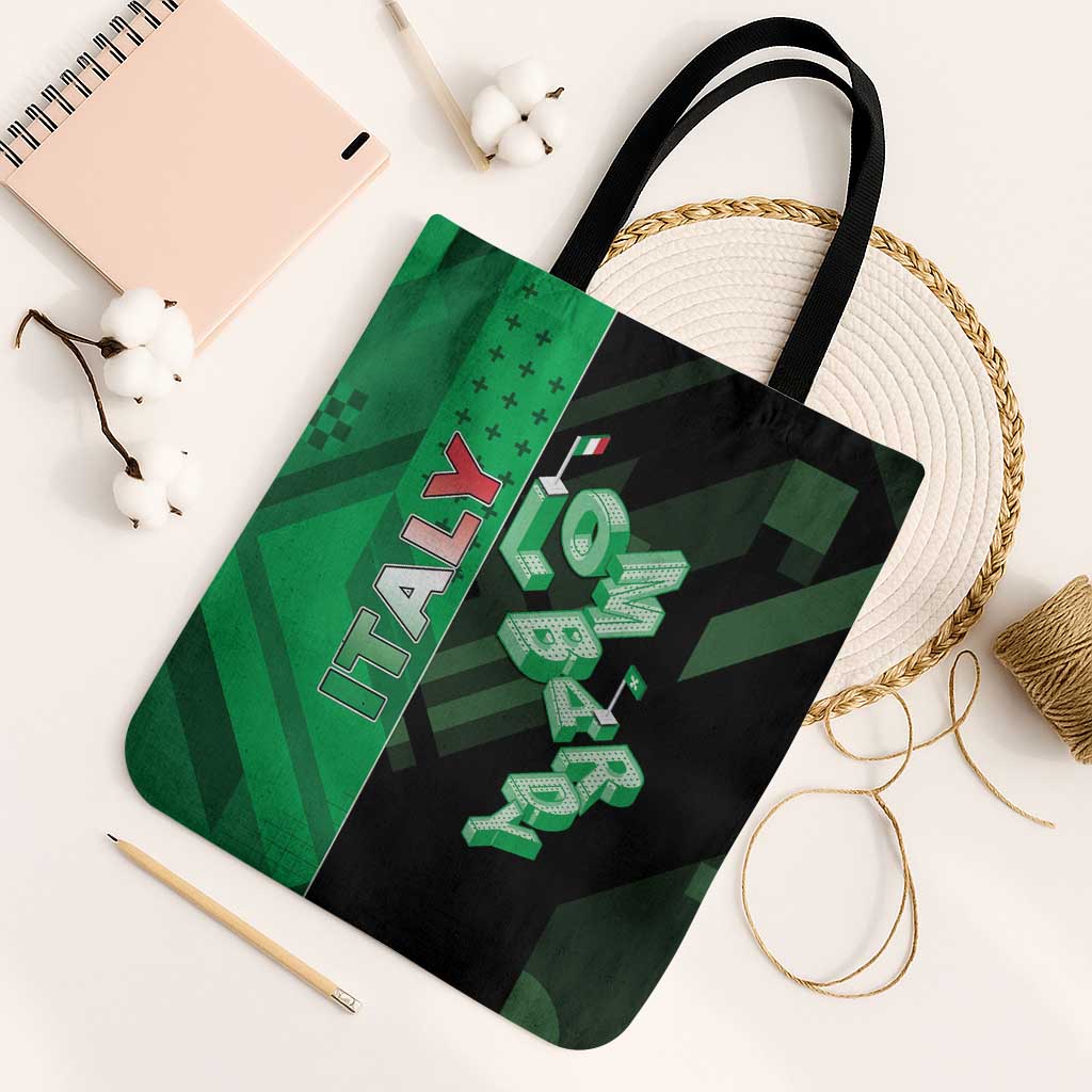 Italy Lombardy Tote Bag Isometric Style - Wonder Print Shop