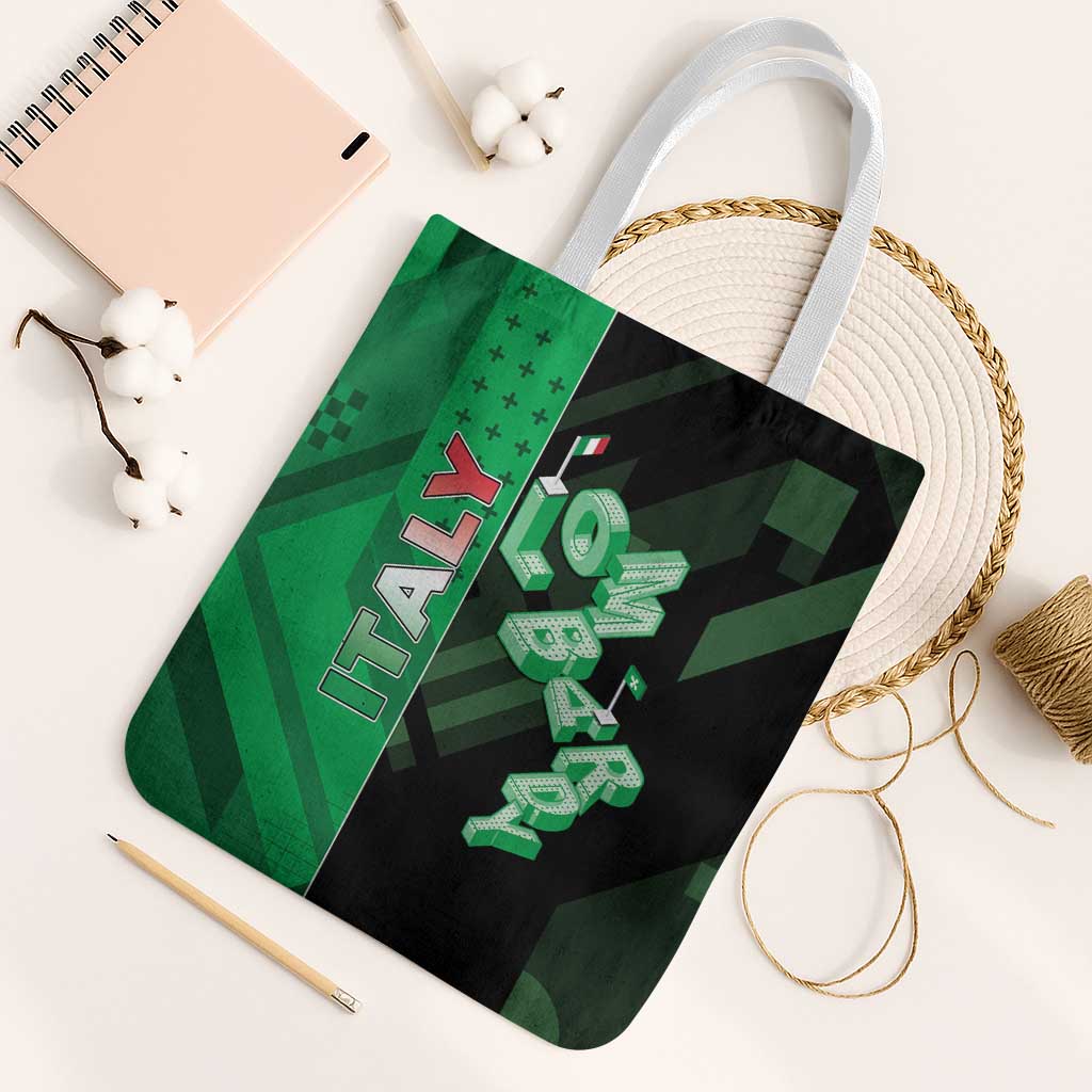 Italy Lombardy Tote Bag Isometric Style - Wonder Print Shop