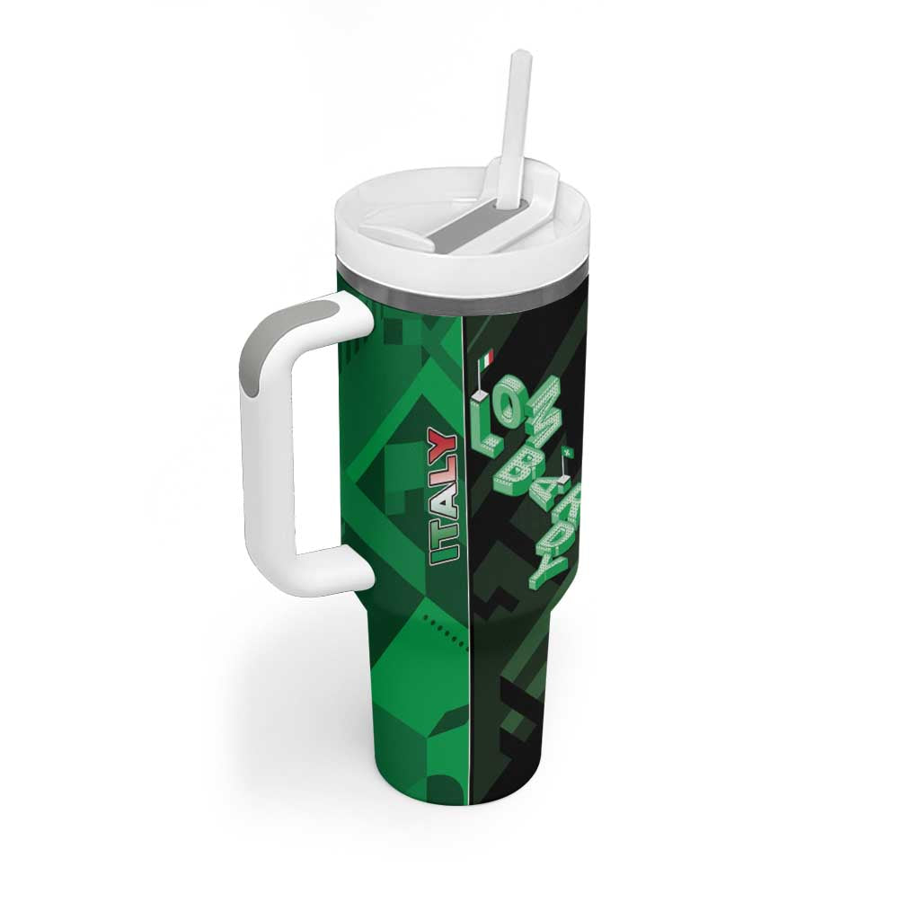 Personalized Italy Lombardy Tumbler With Handle Isometric Style - Wonder Print Shop