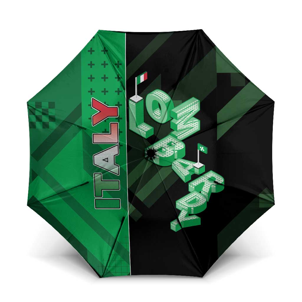 Italy Lombardy Umbrella Isometric Style - Wonder Print Shop
