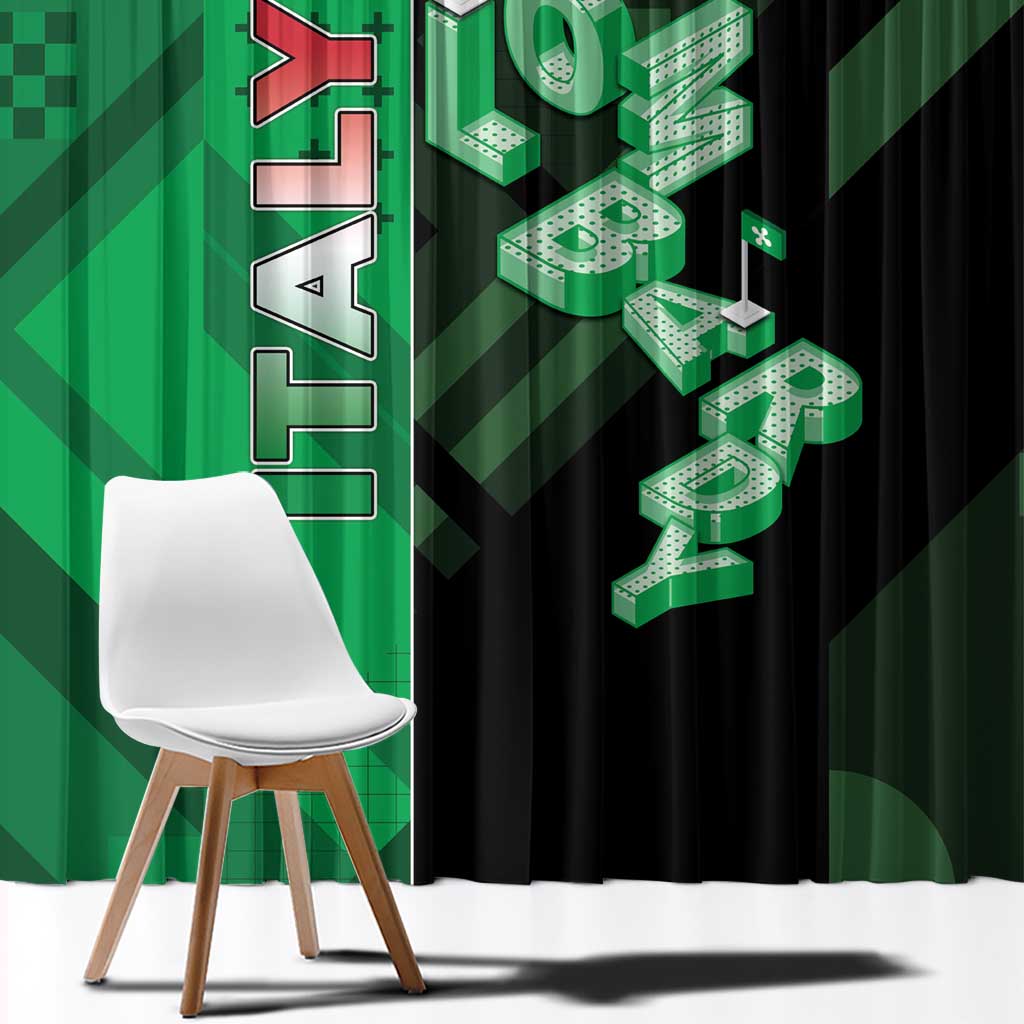 Italy Lombardy Window Curtain Isometric Style - Wonder Print Shop
