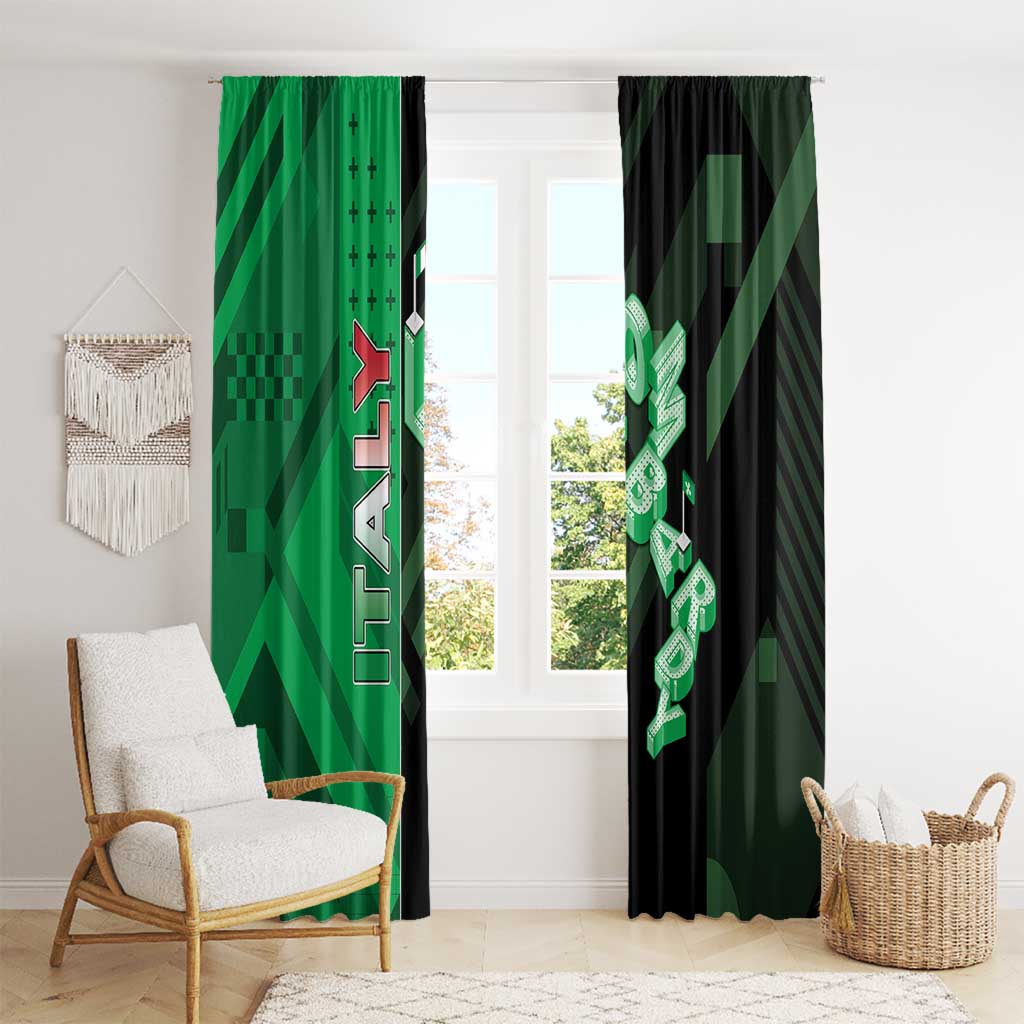 Italy Lombardy Window Curtain Isometric Style - Wonder Print Shop