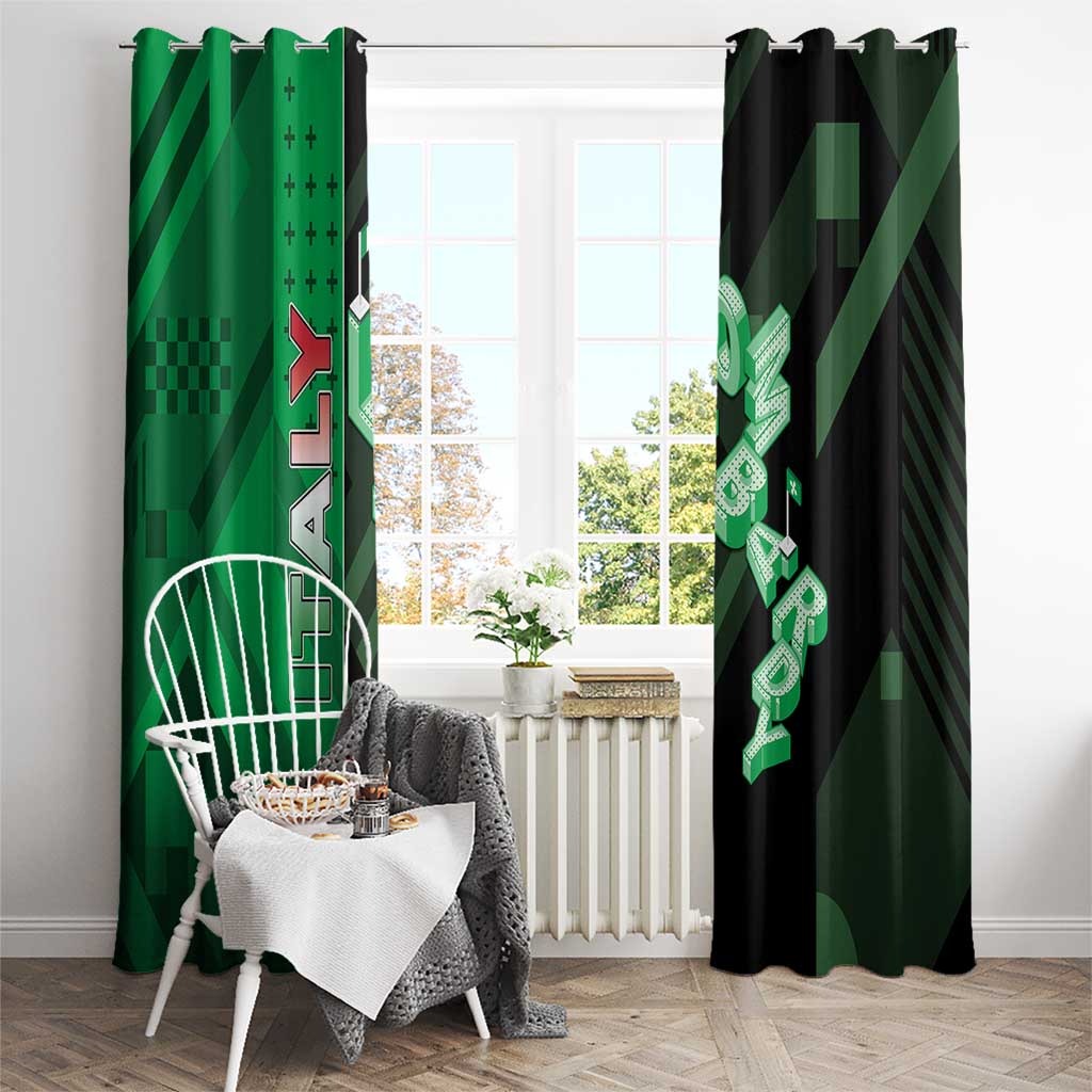 Italy Lombardy Window Curtain Isometric Style - Wonder Print Shop
