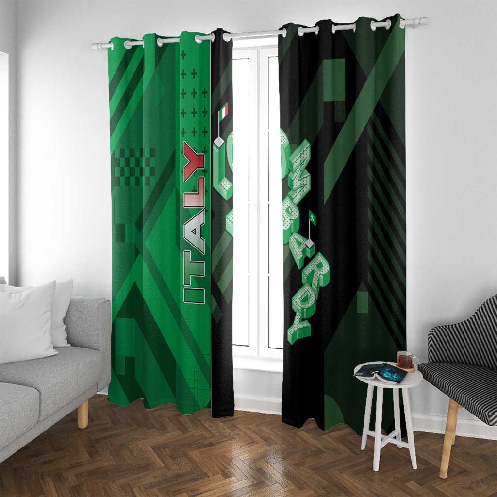 Italy Lombardy Window Curtain Isometric Style - Wonder Print Shop