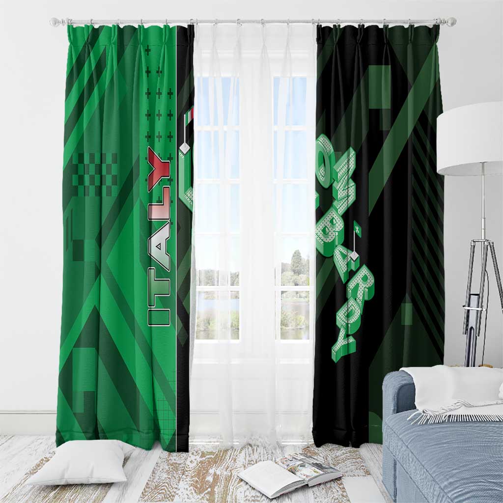 Italy Lombardy Window Curtain Isometric Style - Wonder Print Shop