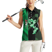 Personalized Italy Lombardy Women Sleeveless Polo Shirt Isometric Style - Wonder Print Shop